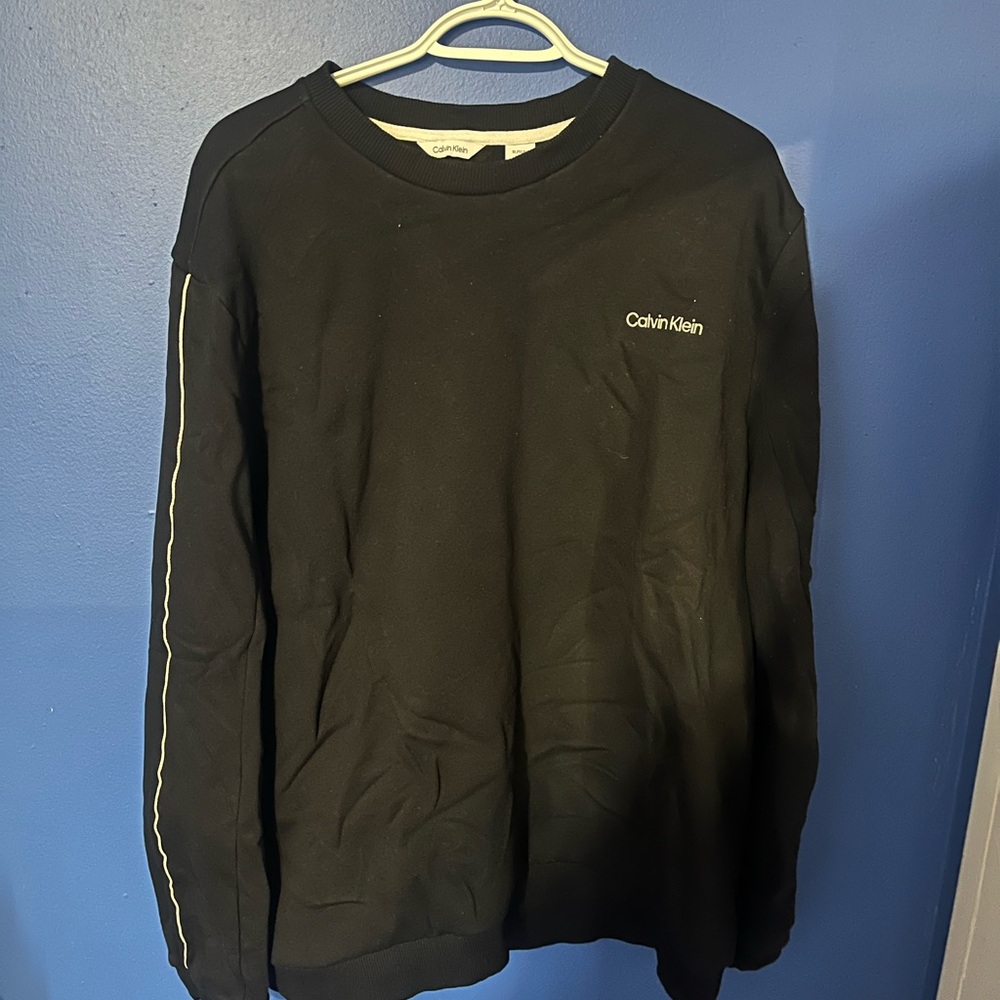 Calvin Klein Men's Black Crewneck Sweater